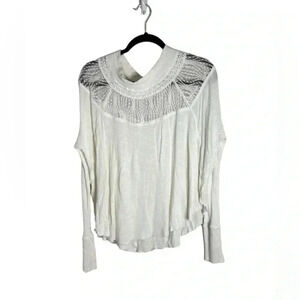Free People Spring Valley Thermal White Lace Size Medium
